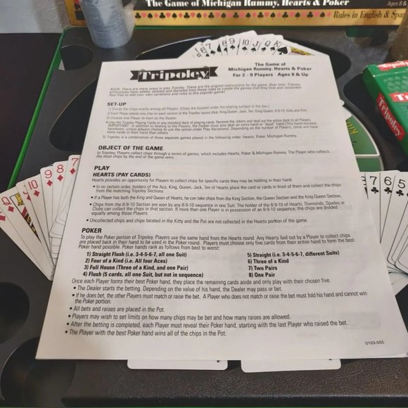 Vtg Tripoley Special Edition Game Complete Rotating Turntable Cadaco 2000 - Picture 11 of 16